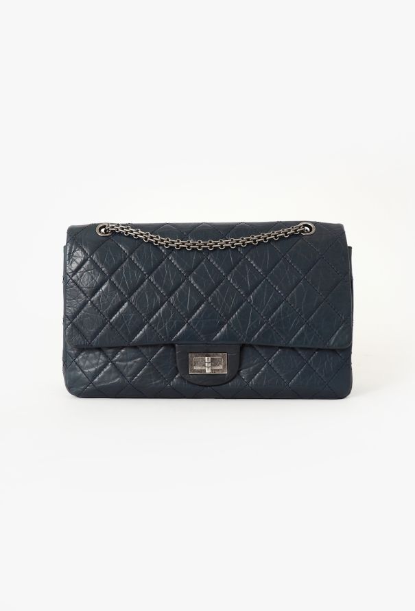 Chanel Blue 2.55 Jumbo Flap Bag - 3