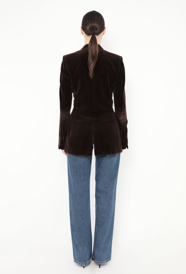 Chloé F/W 2002 Tailored Velvet Blazer - 6 Chloé F/W 2002 Tailored Velvet Blazer - 6