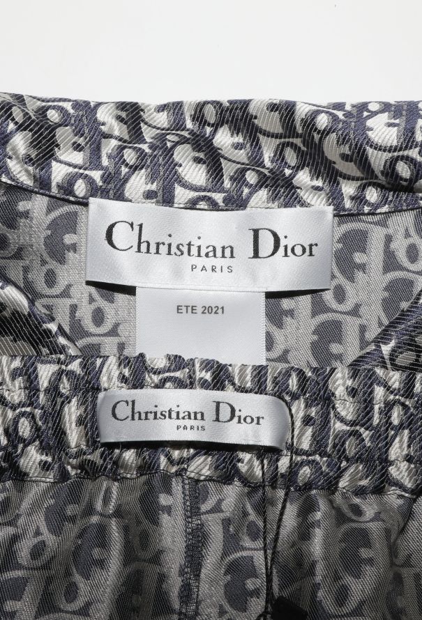 Dior 2021 Monogram Silk Pyjama Set - 7
