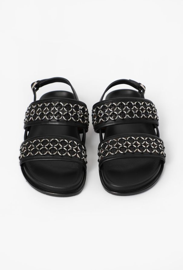 Alaïa Chainlink Platform Sandals, 2021 - 2