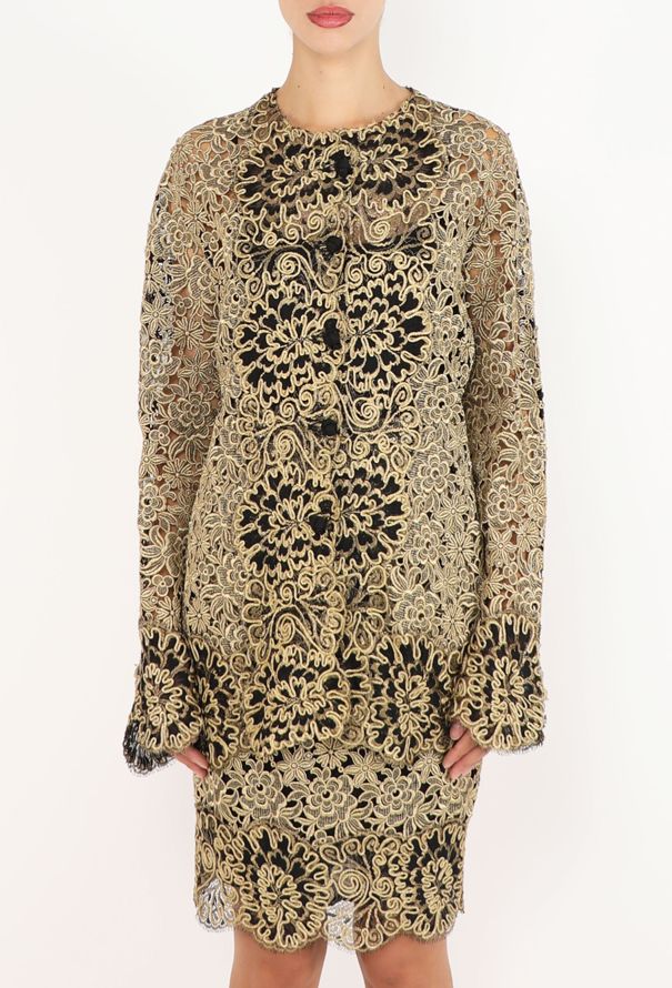 Valentino Vintage Metallic Lace Ensemble - 4