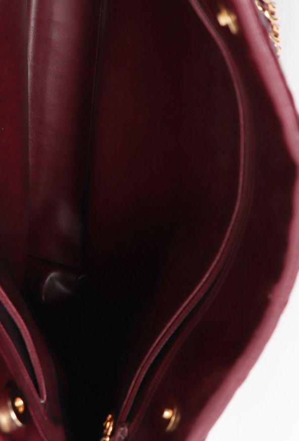 Chanel '90s Burgundy Shopping Tote Bag - 12