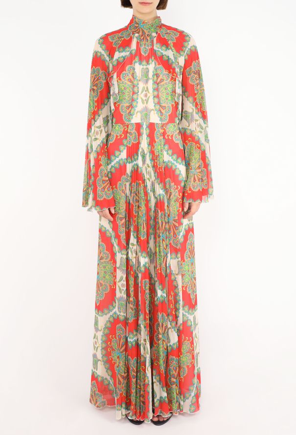 Etro Open-Back Paisley Kaftan, Pre-Fall 2022 - 6