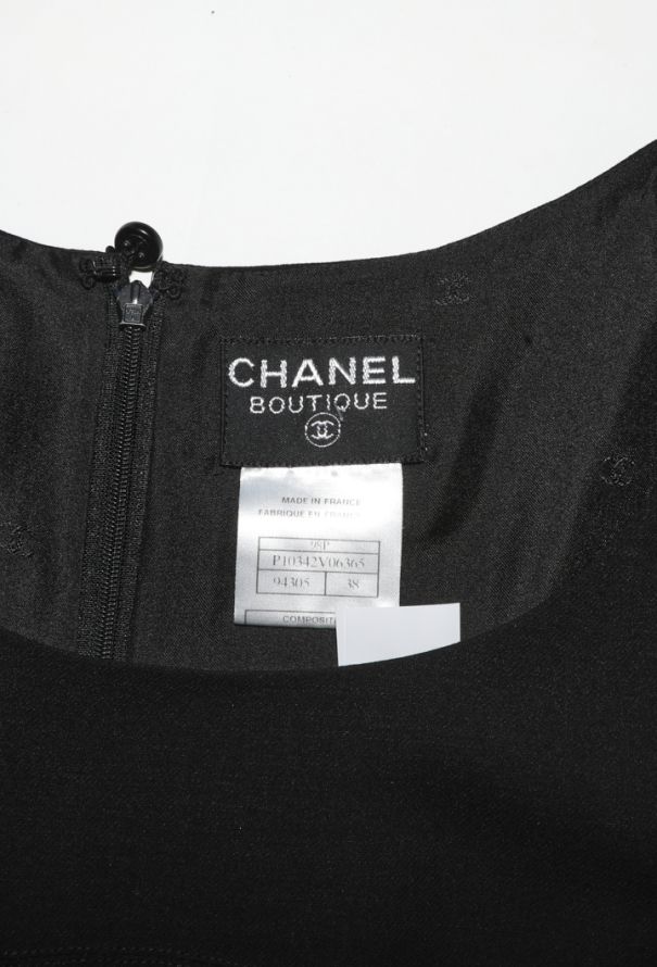 Chanel Fluted Crêpe Maxi Dress, 1998 - 5