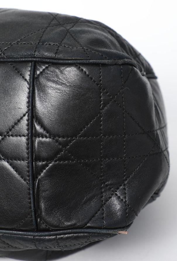 Dior Vintage Cannage Drawstring Bucket Bag - 8