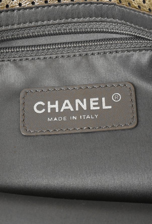 Chanel Perforated Metallic Gold 2.55 - 12