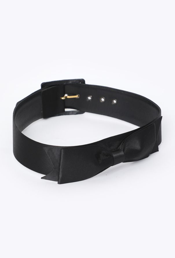 Chanel F/W 1995 Satin Bow Belt - 2