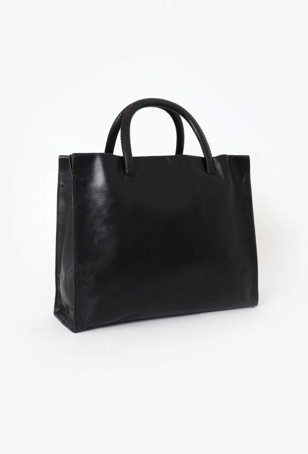 Prada Black Leather Tote Bag - 2 Prada Black Leather Tote Bag - 2