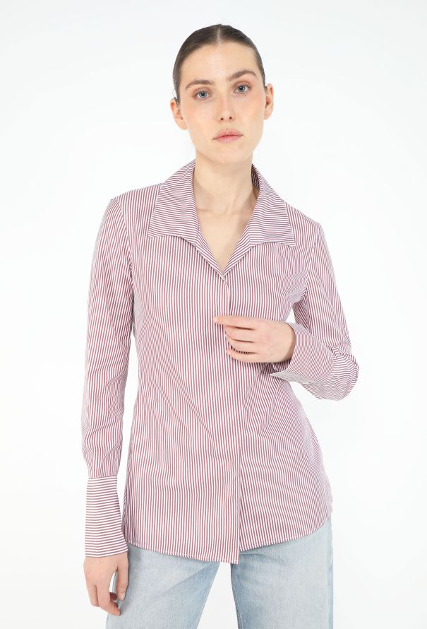 The Row 2022 Peg Striped Shirt - 3