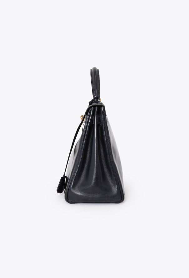 Hermès Kelly 28 Retourné in Navy Box Leather – Late 60s / Early 70s - 6