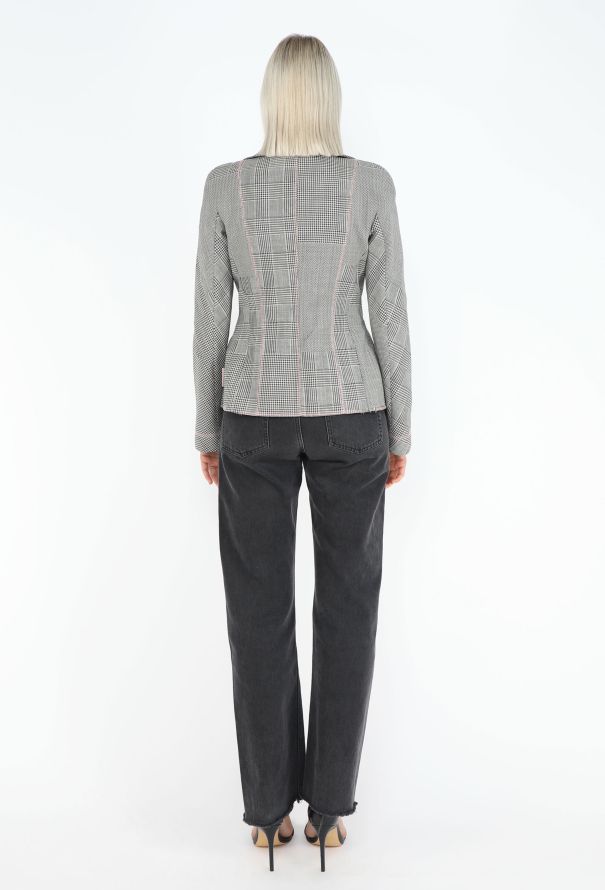 Dior 2005 Houndstooth Bar Jacket - 4