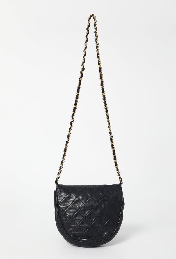 Chanel '80s Navy Flap Bag - 3