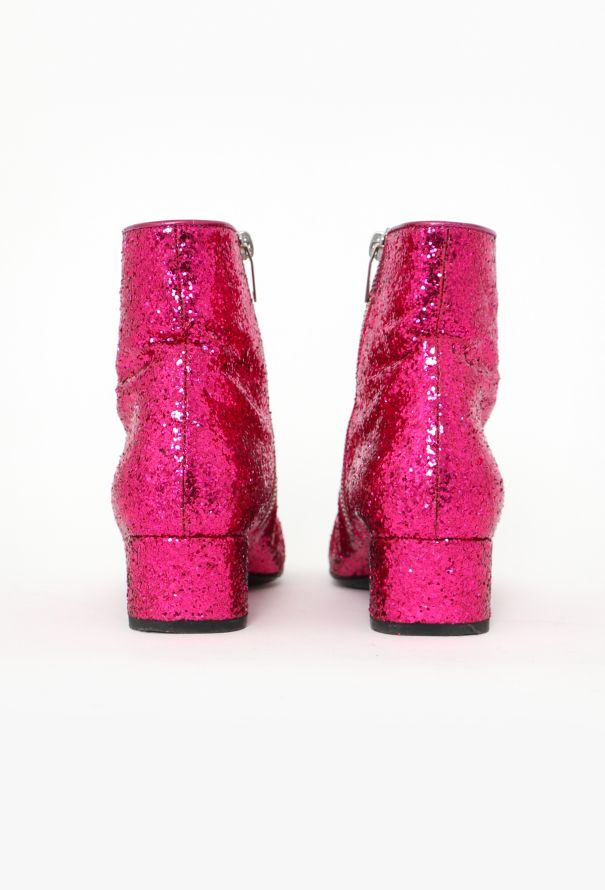 Saint Laurent F/W 2014 Glitter Ankle Boots - 5 Saint Laurent F/W 2014 Glitter Ankle Boots - 5