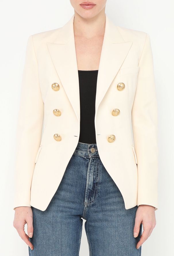 Balmain Tailored Emblem Blazer - 1
