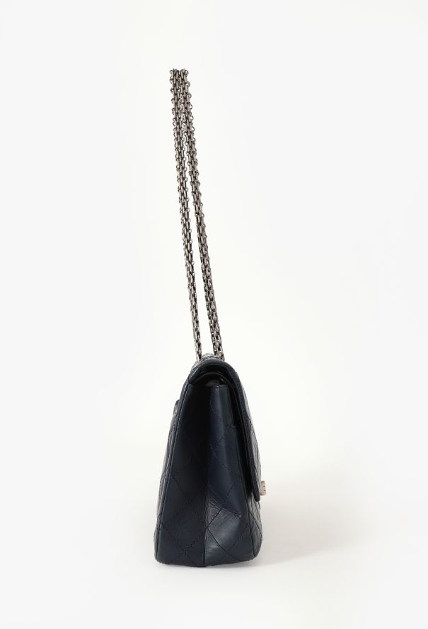 Chanel Blue 2.55 Jumbo Flap Bag - 4