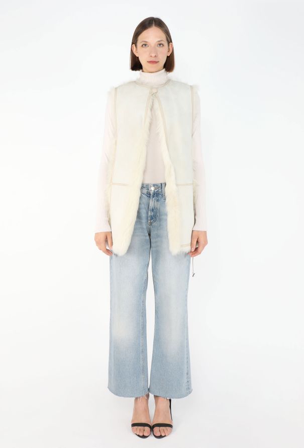 Hermès Shearling-Lined Belted Fur Vest - 4