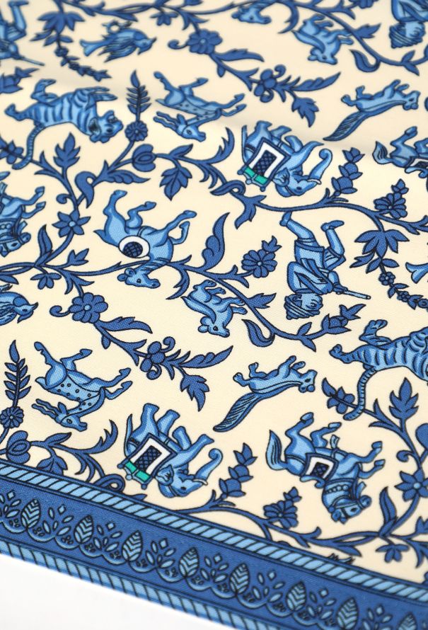 Hermès Vintage 4-Piece 'Chasse en Inde' Placemat Set - 6