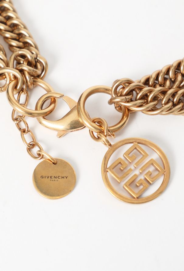 Givenchy Adjustable Chainlink Choker Necklace - 3