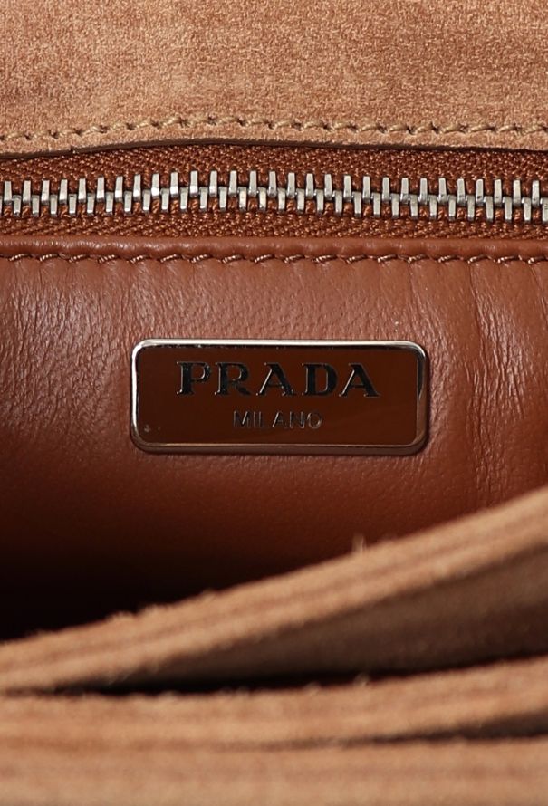 Prada Brown Suede Shoulder Bag - 11