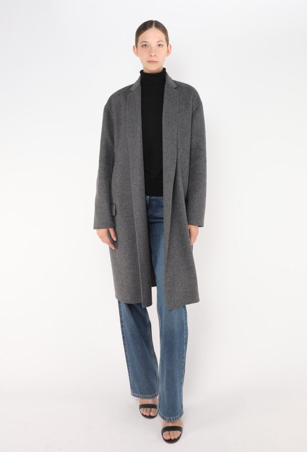 Céline Felted Wool Cocoon Coat - 4