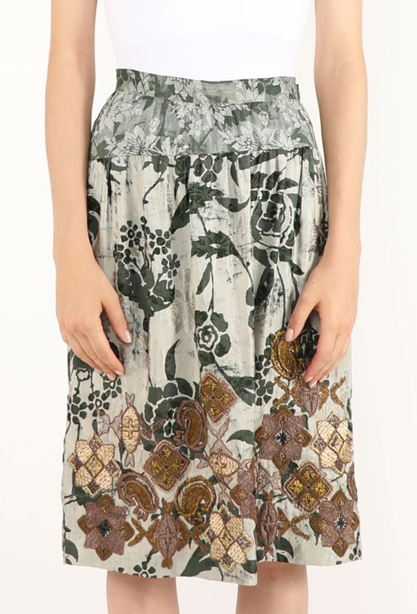 Dries Van Noten Floral Jacquard Skirt, F/W 2006 - 5