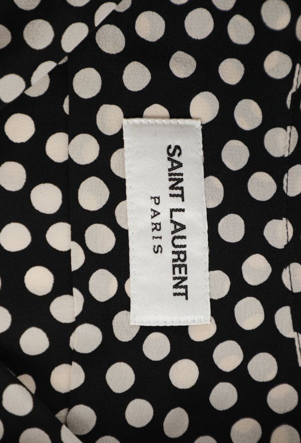 Saint Laurent 2021 Silk Polka Dot Blouse - 6