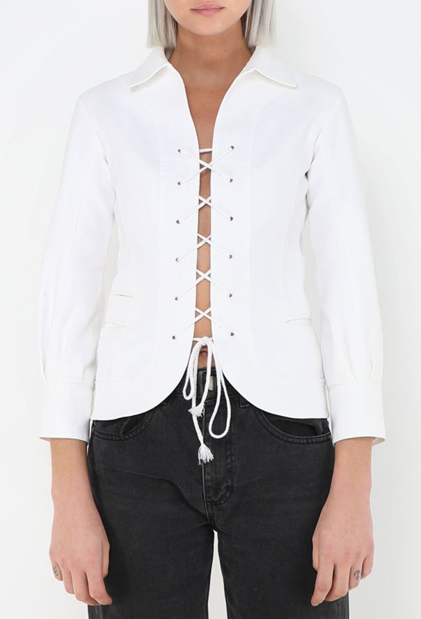 Louis Vuitton Early 2000s Lace-Up Jacket - 3