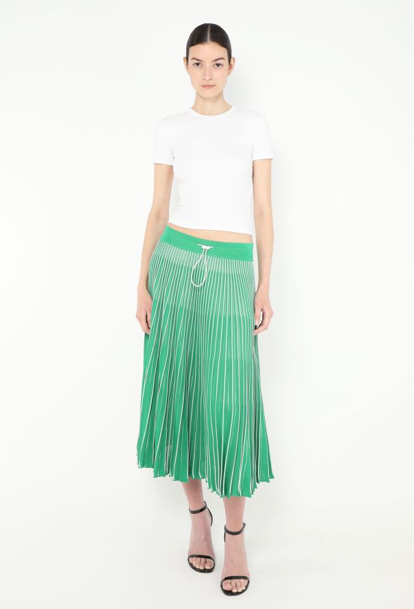 Valentino Resort 2018 Bicolor Pleated Skirt - 3