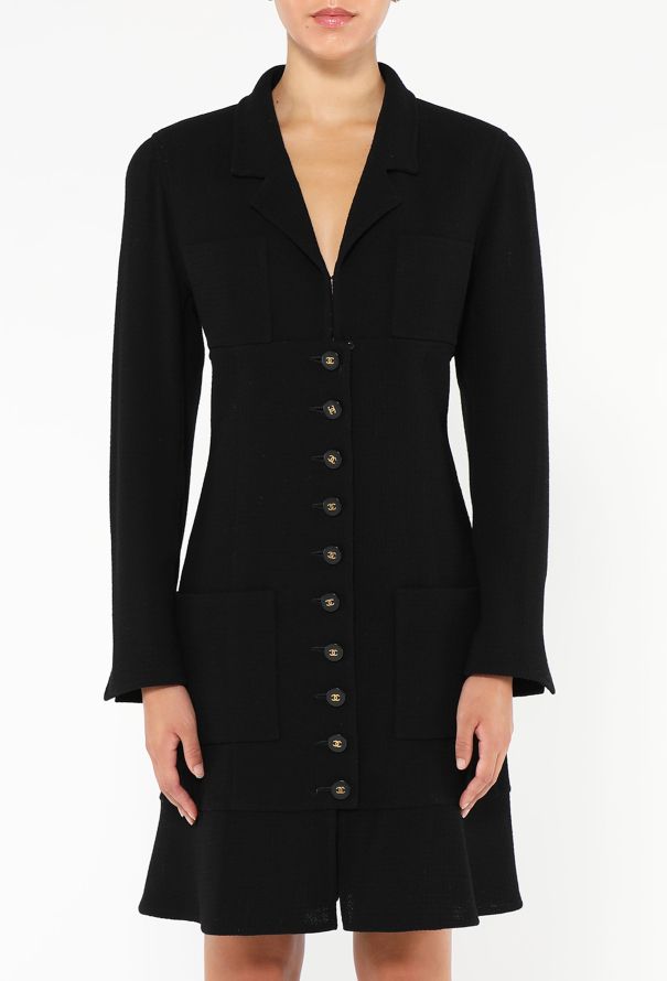 Chanel Timeless F/W 1994 'CC' Button Dress - 1