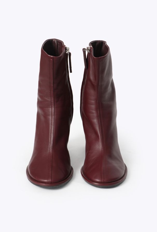 The Row Teatime Burgundy Leather Boots - 3