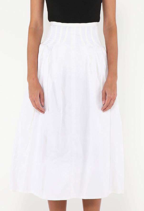 Céline S/S 2017 Cotton Corset Skirt - 3