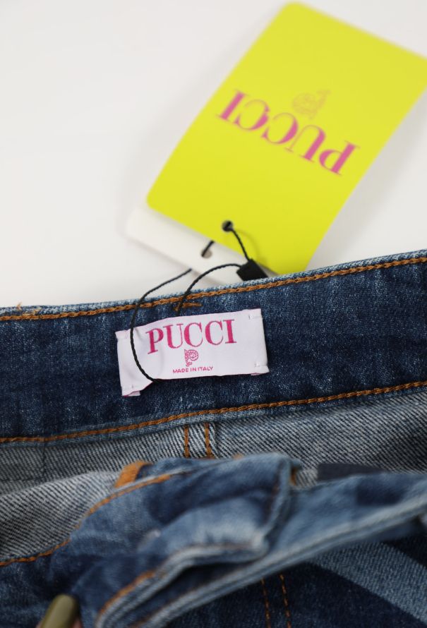 Emilio Pucci 2024 Printed Denim Shorts - 5