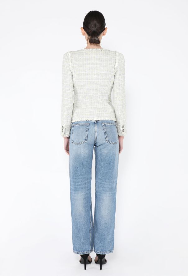 Chanel 2009 Frayed Trim Tweed Jacket - 6