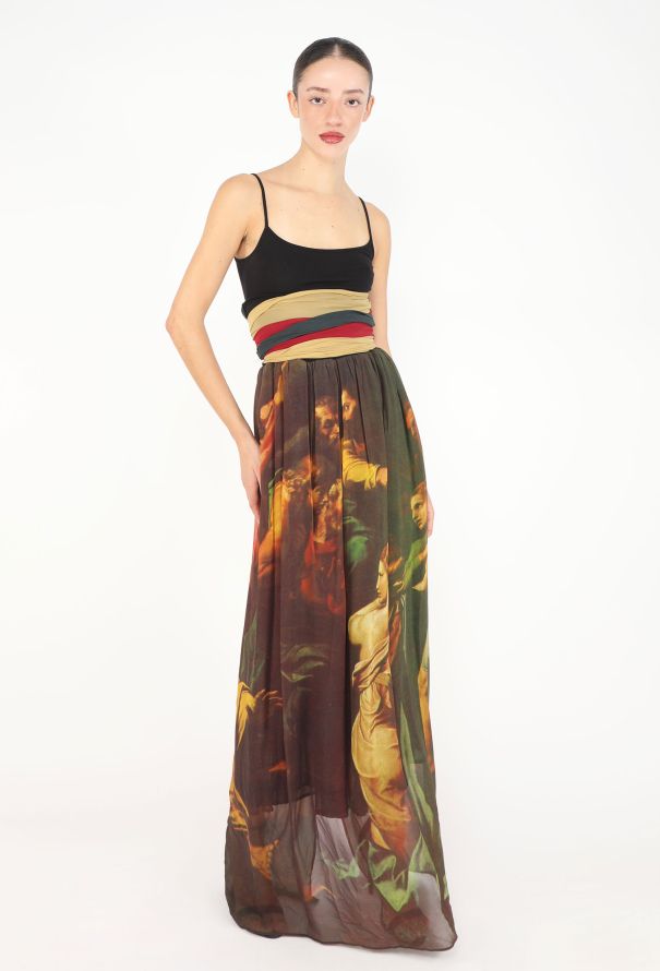 Dolce & Gabbana COLLECTOR S/S 1990 Renaissance Silk Skirt - 6