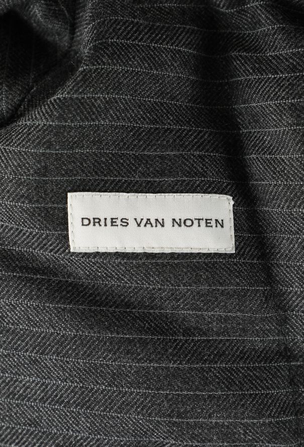 Dries Van Noten Pinstripe Quilted Wrap Coat, F/W 2019 - 8