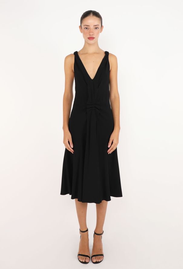 Prada Flared Crêpe Dress, Early 2000s - 1