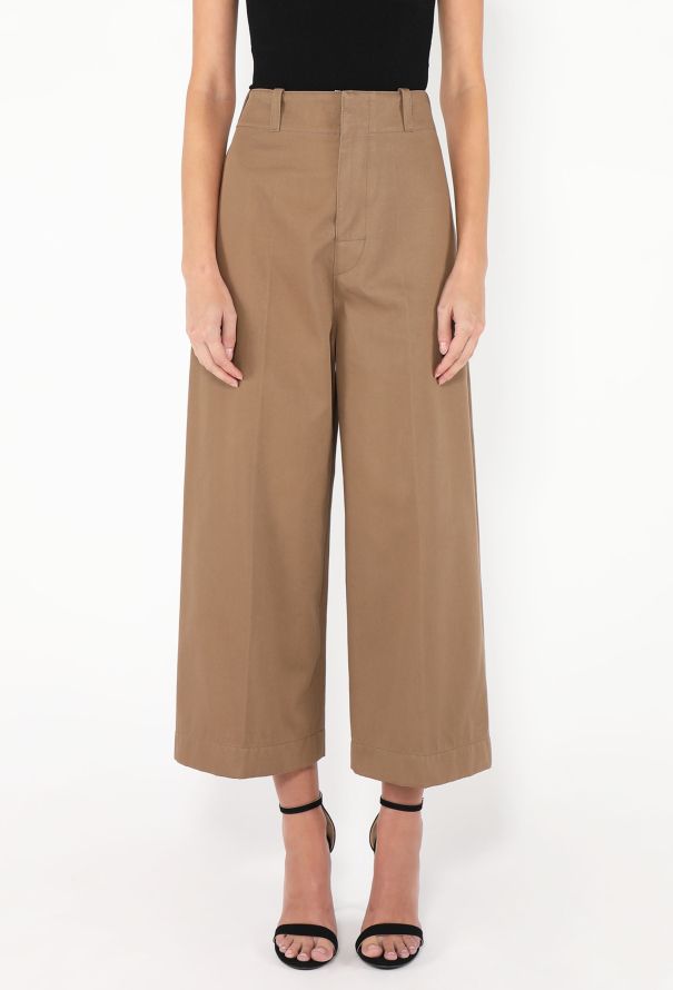 Bottega Veneta 2024 Cotton Twill Culotte Trousers - 3
