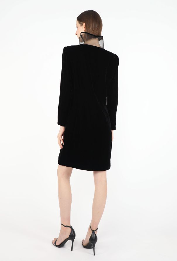 Givenchy Vintage Mesh Ruffle Dress - 5