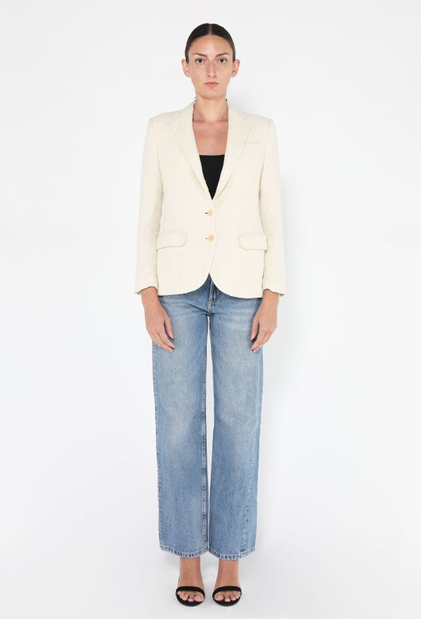 Helmut Lang Tailored Bouclé Tweed Blazer - 2