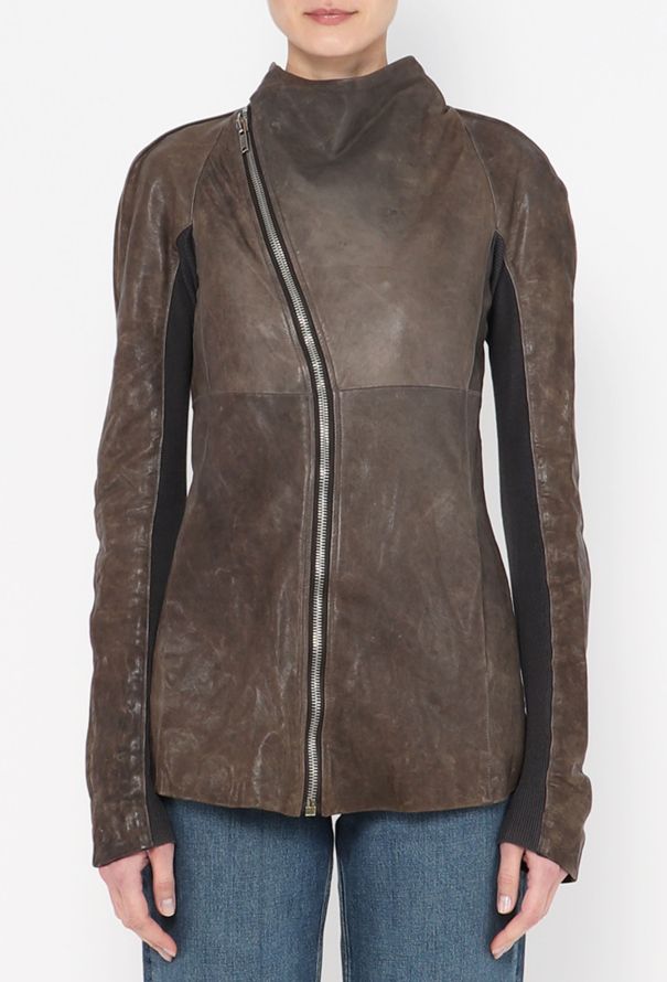 Rick Owens 2005 Leather Biker Jacket - 1