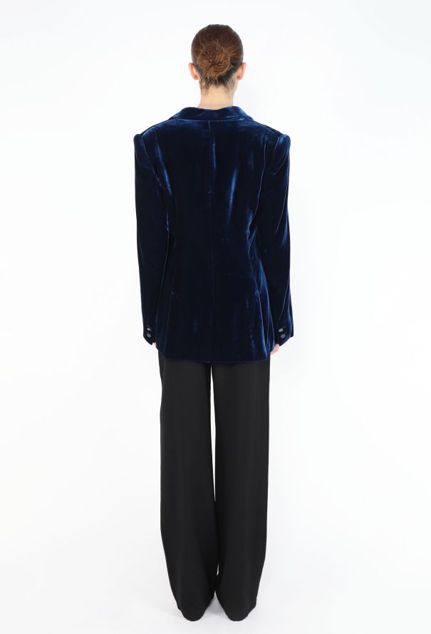 Gucci 1995 Tailored Velvet Blazer - 6