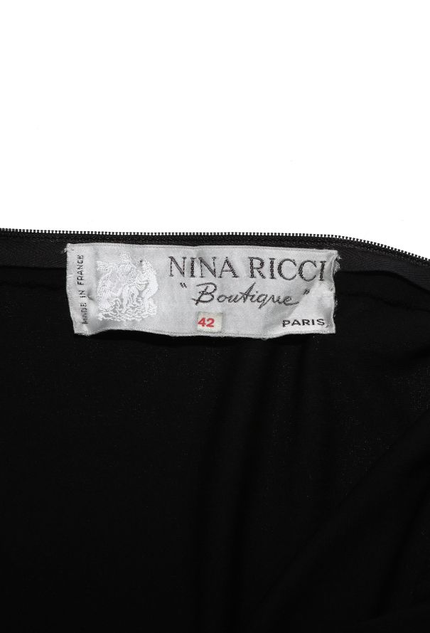 Nina Ricci Vintage Jersey Batwing Gown - 7
