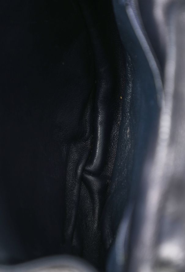 Chanel '80s Navy Flap Bag - 12