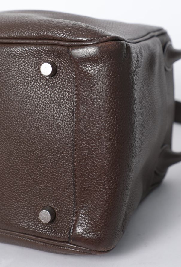 Hermès Chocolat Taurillon Clémence Lindy 30 - 10 Hermès Chocolat Taurillon Clémence Lindy 30 - 10