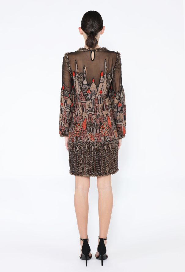 Chanel Pre-Fall 2009 Moscow Skyline Knit Dress - 4