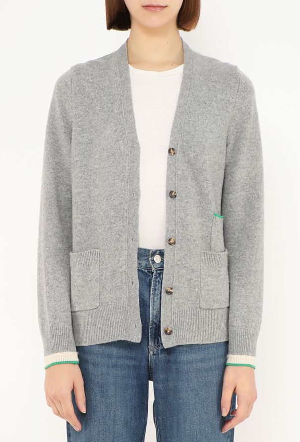 Céline Cashmere Stacked Pocket Cardigan - 4