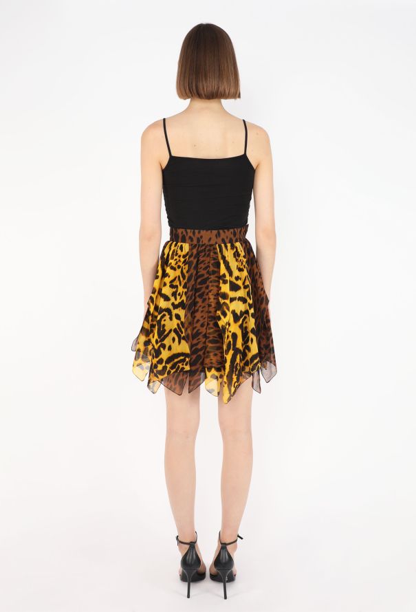 Gianni Versace Printed Chiffon Skirt, 1992 - 5