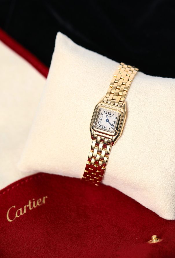 Cartier RARE Vintage 18K Yellow Gold Mini Panthère Watch - 7