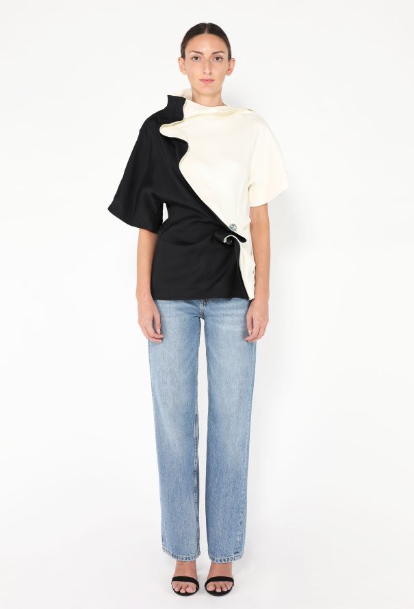 Bottega Veneta F/W 2024 Bicolor Brooch Top - 4