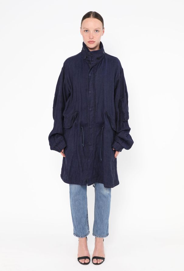 Yohji Yamamoto 2017 Oversized Linen Parka - 3